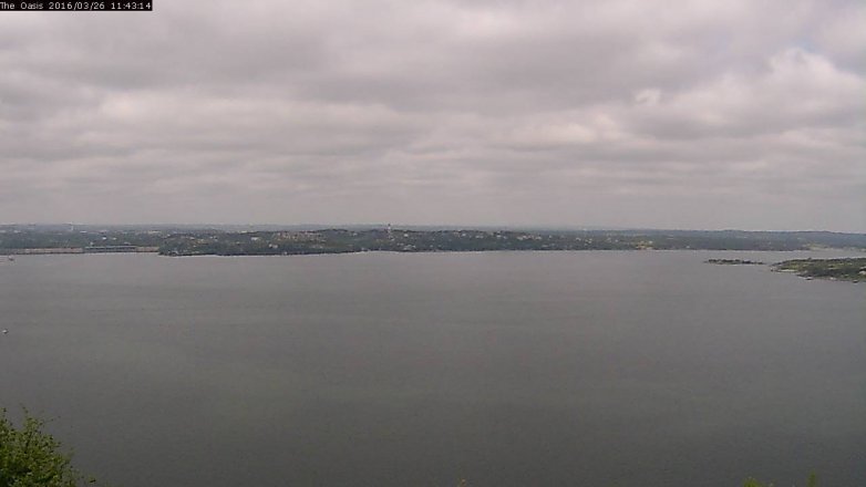 Lake Travis webcam, March 26, 2016 10:50 AM CT