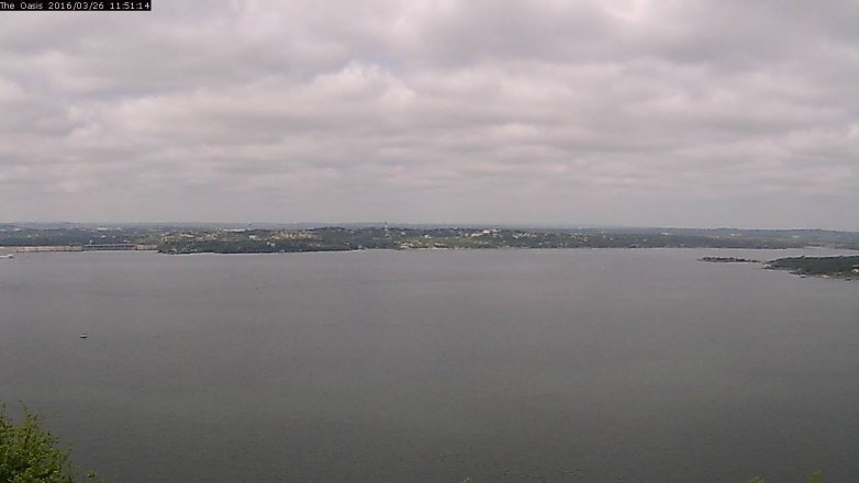 Lake Travis webcam, March 26, 2016 11:00 AM CT