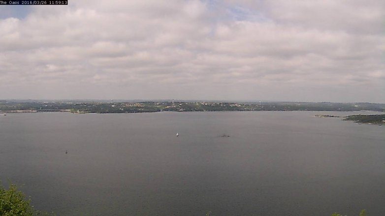 Lake Travis webcam, March 26, 2016 11:05 AM CT