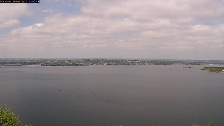 Lake Travis webcam, March 26, 2016 11:15 AM CT
