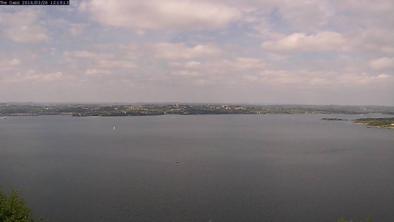 Lake Travis webcam, March 26, 2016 11:25 AM CT
