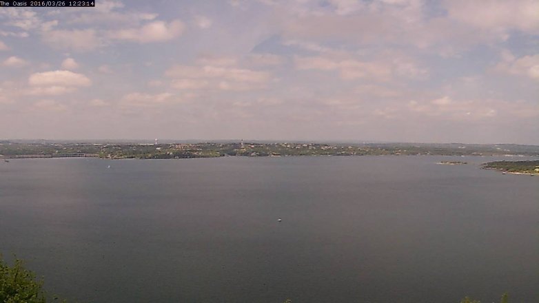 Lake Travis webcam, March 26, 2016 11:30 AM CT