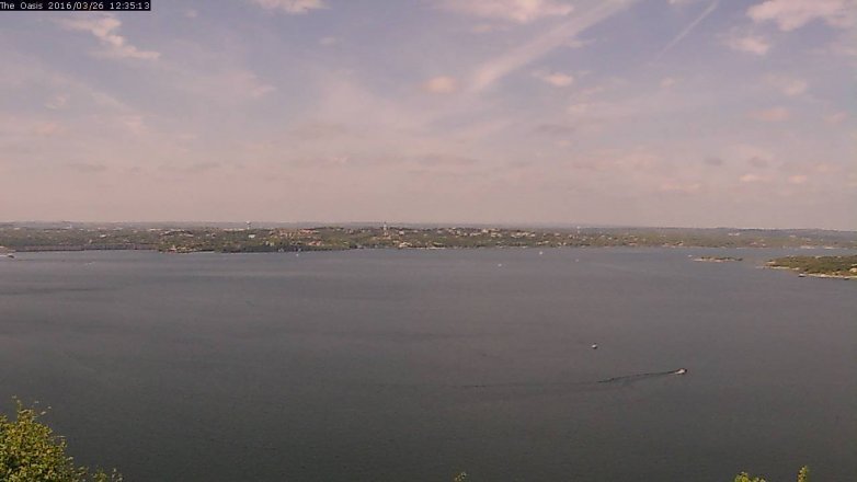 Lake Travis webcam, March 26, 2016 11:40 AM CT