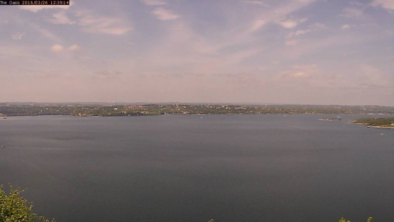 Lake Travis webcam, March 26, 2016 11:45 AM CT