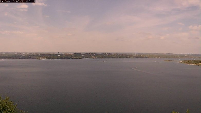 Lake Travis webcam, March 26, 2016 11:55 AM CT