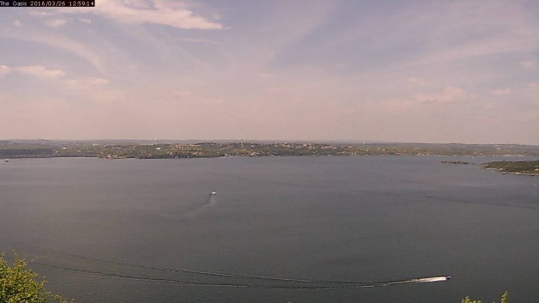 Lake Travis webcam, March 26, 2016 12:05 PM CT