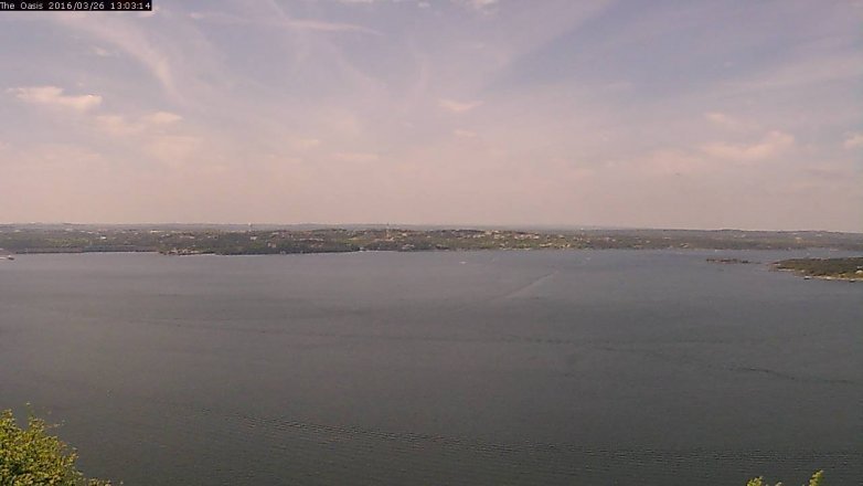 Lake Travis webcam, March 26, 2016 12:10 PM CT