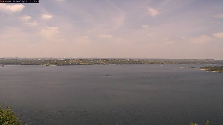 Lake Travis webcam, March 26, 2016 12:20 PM CT