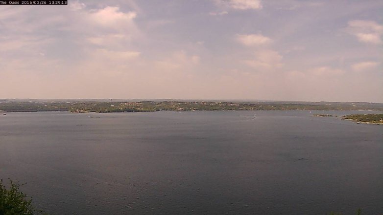 Lake Travis webcam, March 26, 2016 12:35 PM CT