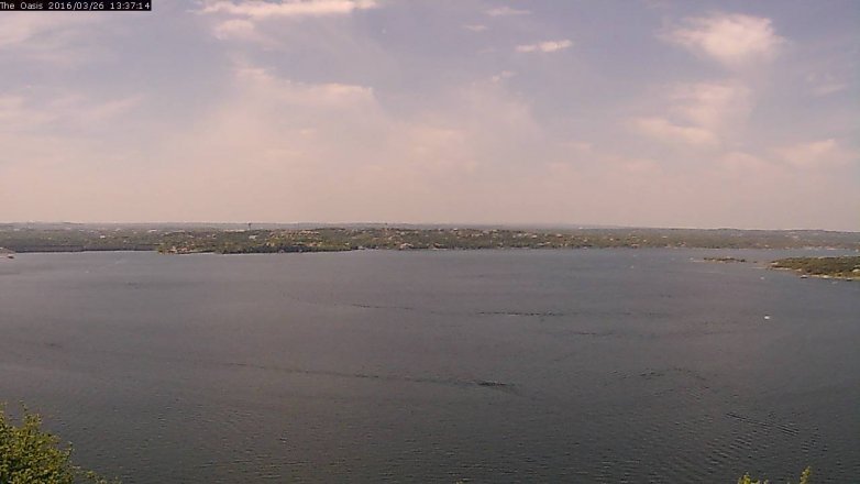 Lake Travis webcam, March 26, 2016 12:45 PM CT