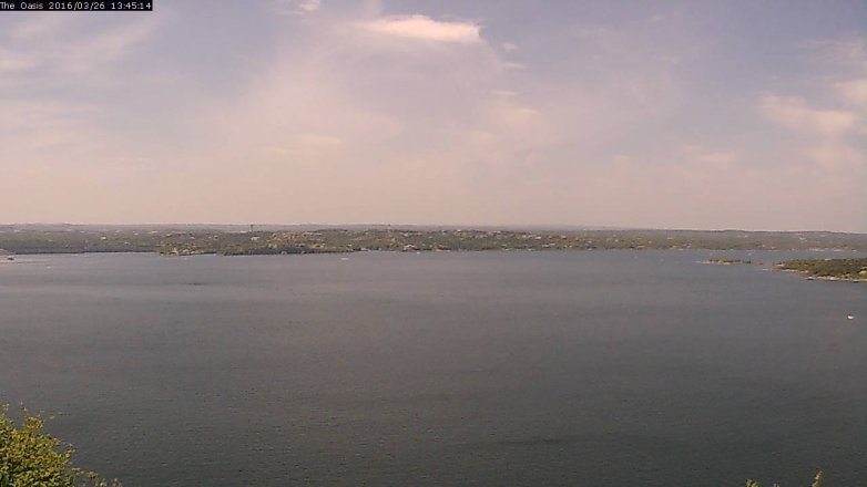 Lake Travis webcam, March 26, 2016 12:50 PM CT
