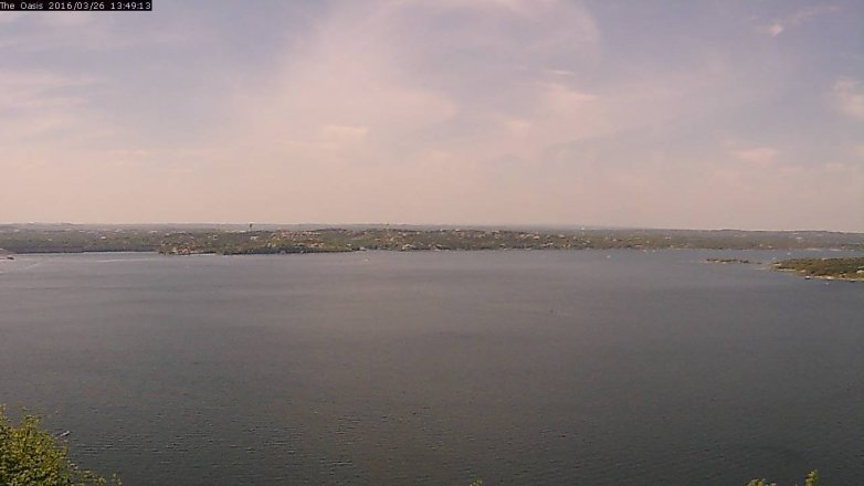 Lake Travis webcam, March 26, 2016 12:55 PM CT