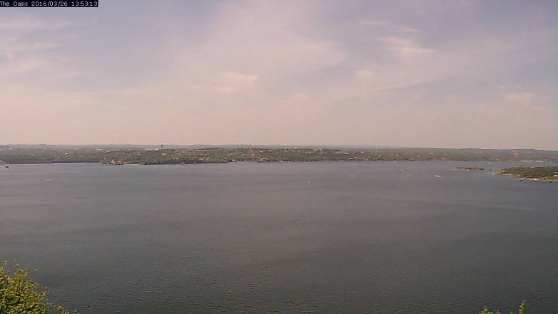 Lake Travis webcam, March 26, 2016 1:00 PM CT