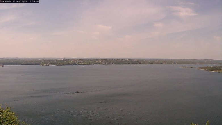 Lake Travis webcam, March 26, 2016 1:05 PM CT