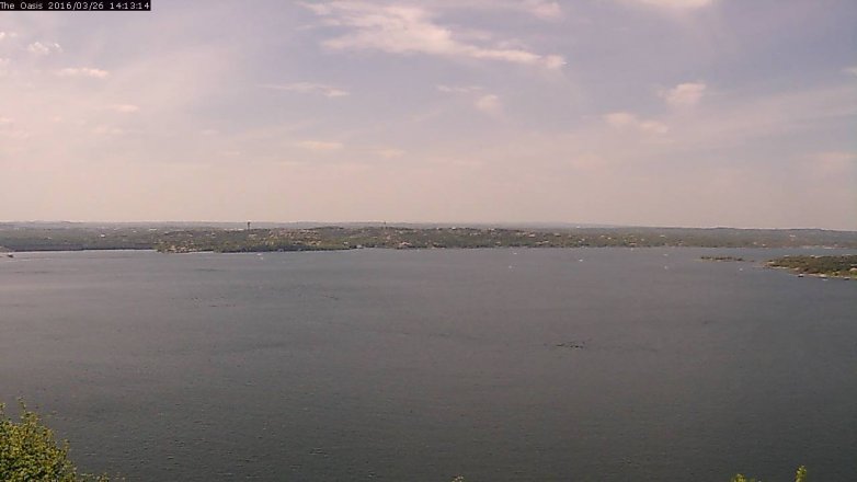 Lake Travis webcam, March 26, 2016 1:20 PM CT