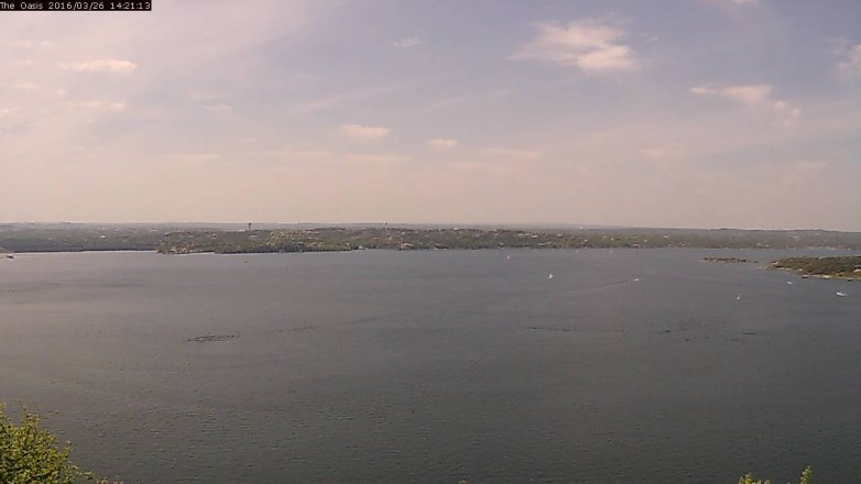 Lake Travis webcam, March 26, 2016 1:25 PM CT