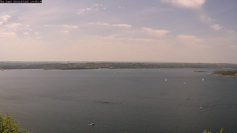 Lake Travis webcam, March 26, 2016 1:50 PM CT