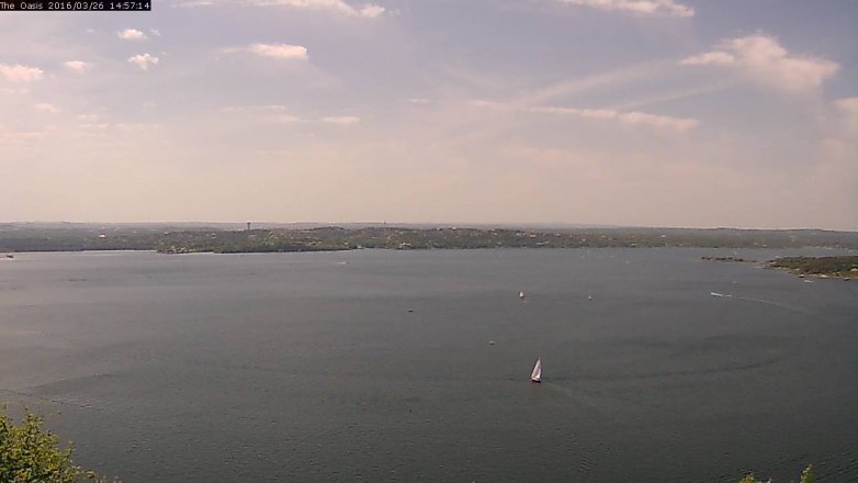 Lake Travis webcam, March 26, 2016 2:05 PM CT