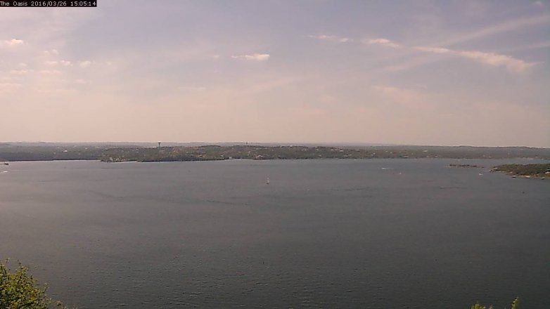 Lake Travis webcam, March 26, 2016 2:10 PM CT