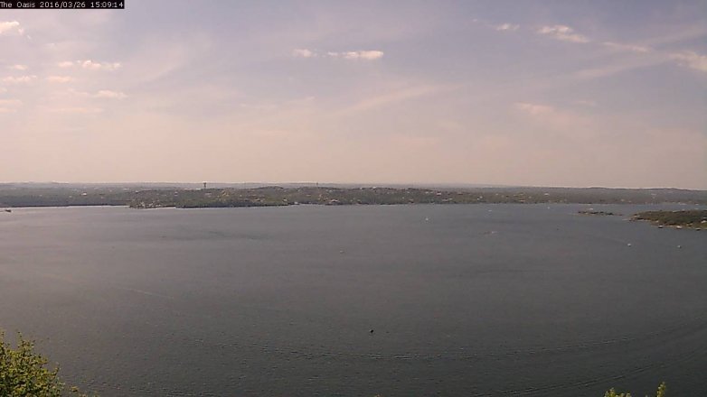 Lake Travis webcam, March 26, 2016 2:15 PM CT