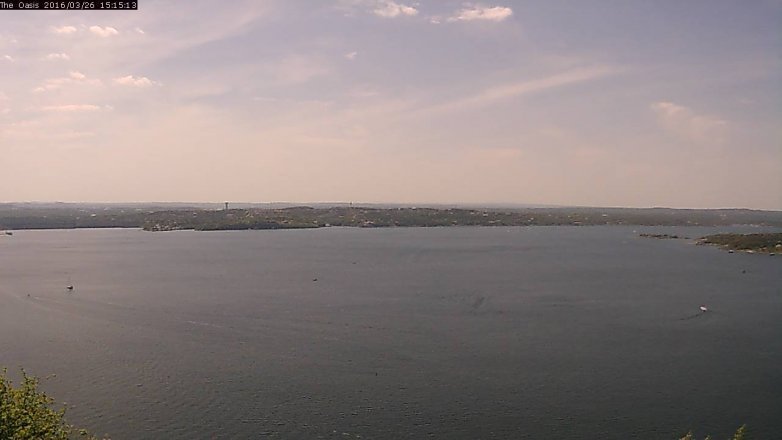 Lake Travis webcam, March 26, 2016 2:20 PM CT