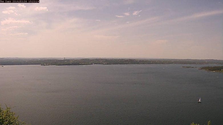 Lake Travis webcam, March 26, 2016 2:30 PM CT