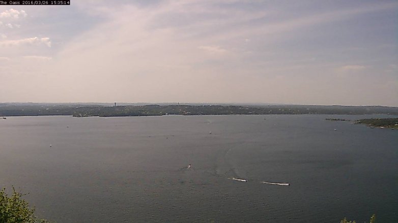 Lake Travis webcam, March 26, 2016 2:40 PM CT