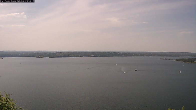 Lake Travis webcam, March 26, 2016 2:45 PM CT