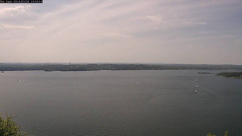 Lake Travis webcam, March 26, 2016 2:50 PM CT