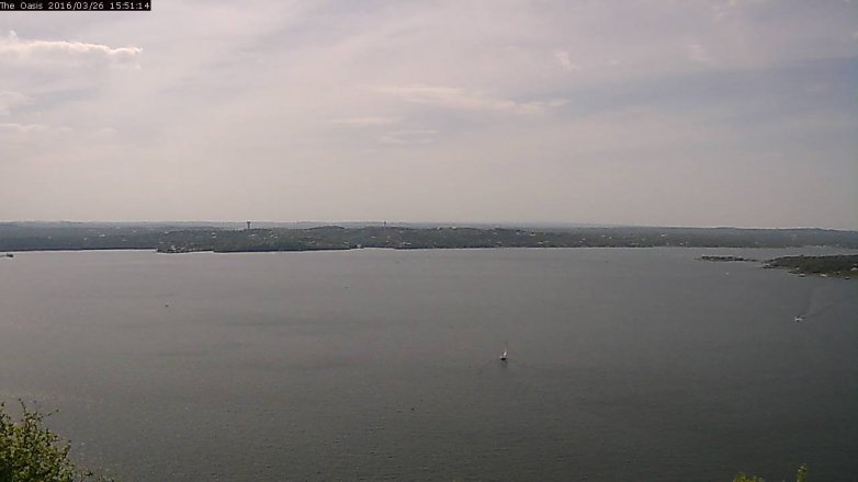 Lake Travis webcam, March 26, 2016 3:00 PM CT