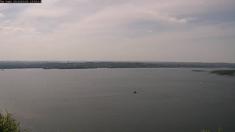 Lake Travis webcam, March 26, 2016 3:05 PM CT
