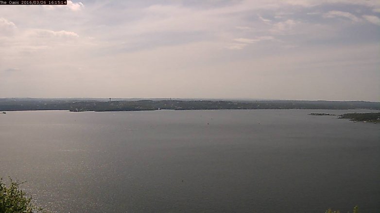 Lake Travis webcam, March 26, 2016 3:20 PM CT
