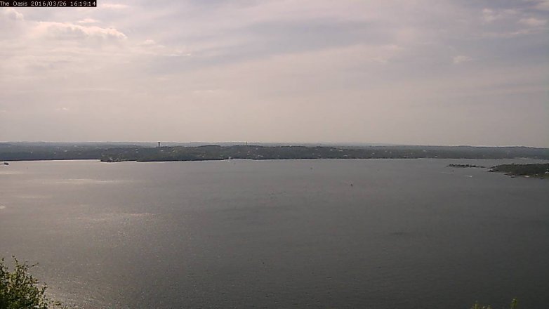 Lake Travis webcam, March 26, 2016 3:25 PM CT