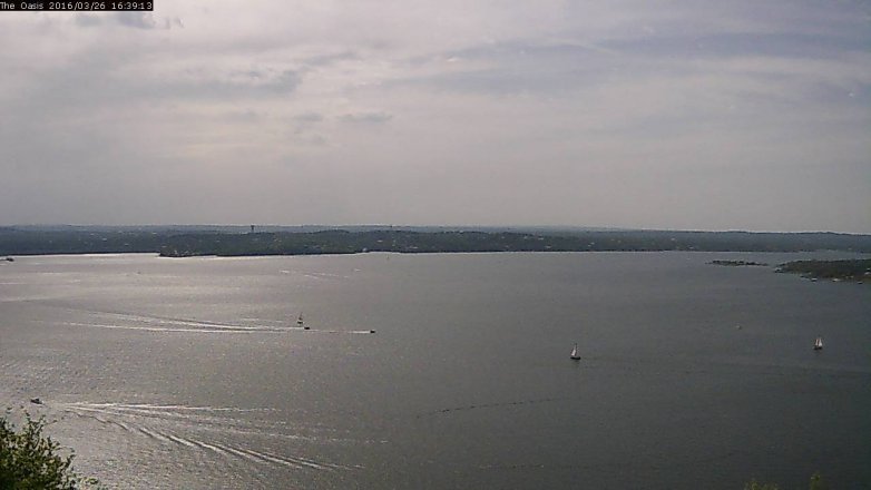 Lake Travis webcam, March 26, 2016 3:45 PM CT