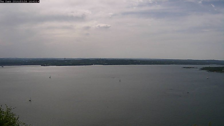 Lake Travis webcam, March 26, 2016 3:50 PM CT