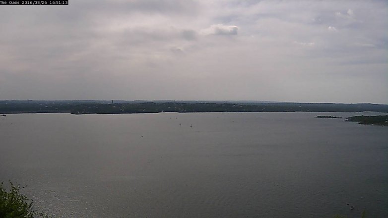 Lake Travis webcam, March 26, 2016 4:00 PM CT