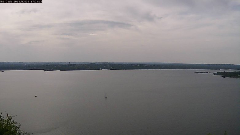 Lake Travis webcam, March 26, 2016 4:10 PM CT