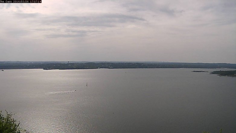 Lake Travis webcam, March 26, 2016 4:15 PM CT