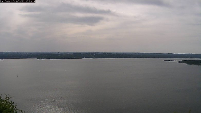 Lake Travis webcam, March 26, 2016 4:30 PM CT