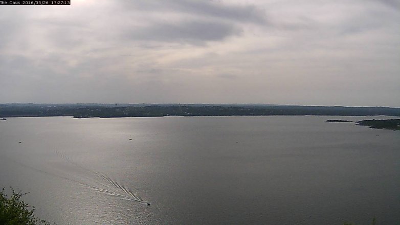 Lake Travis webcam, March 26, 2016 4:35 PM CT
