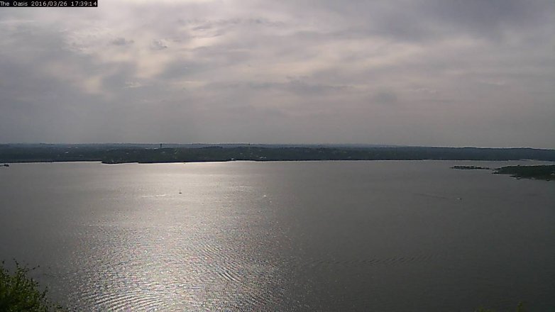 Lake Travis webcam, March 26, 2016 4:45 PM CT