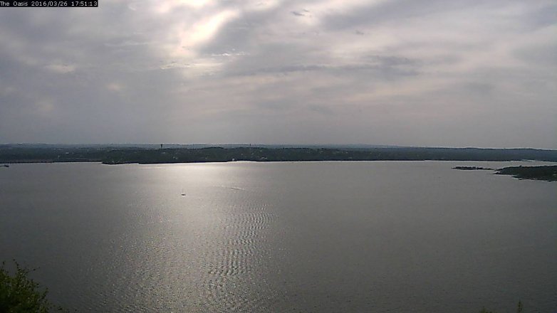 Lake Travis webcam, March 26, 2016 5:00 PM CT