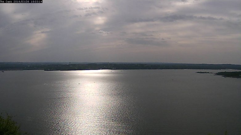 Lake Travis webcam, March 26, 2016 5:10 PM CT