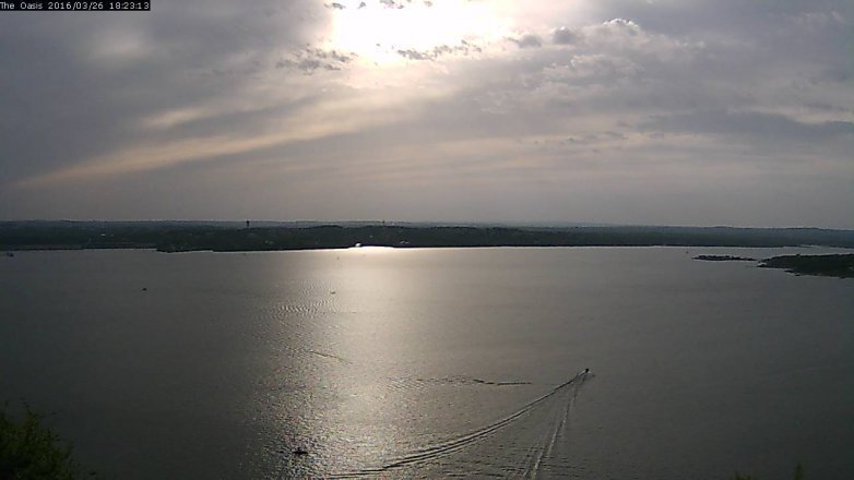 Lake Travis webcam, March 26, 2016 5:30 PM CT