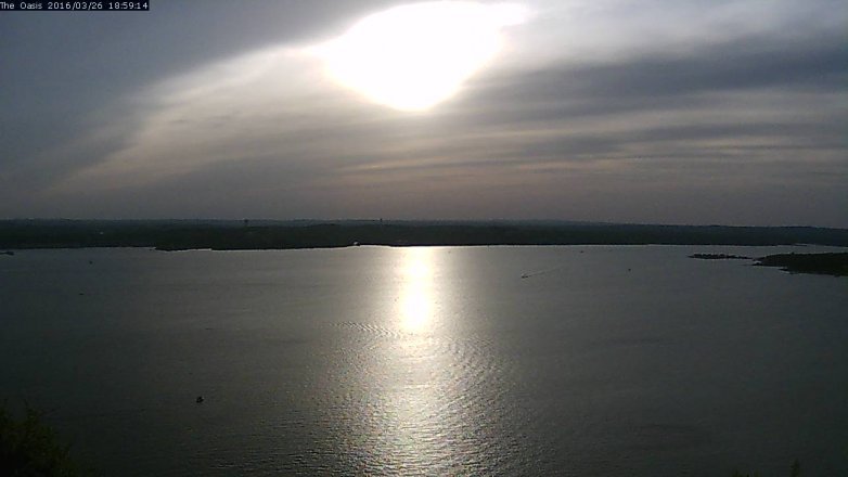 Lake Travis webcam, March 26, 2016 6:05 PM CT