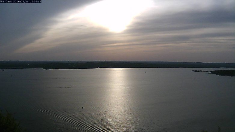 Lake Travis webcam, March 26, 2016 6:10 PM CT