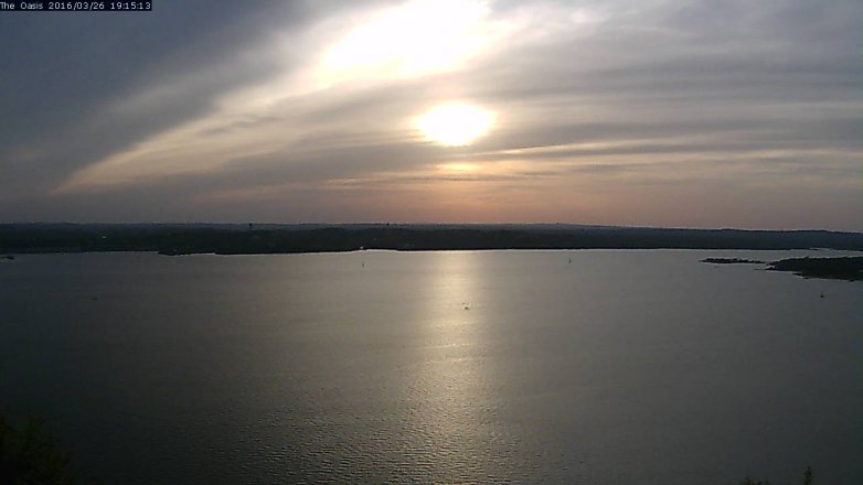 Lake Travis webcam, March 26, 2016 6:25 PM CT