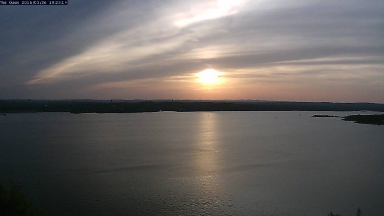 Lake Travis webcam, March 26, 2016 6:30 PM CT