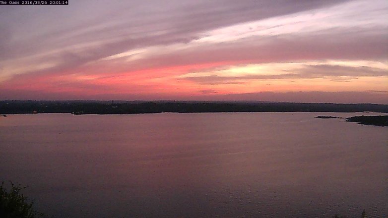 Lake Travis webcam, March 26, 2016 7:10 PM CT