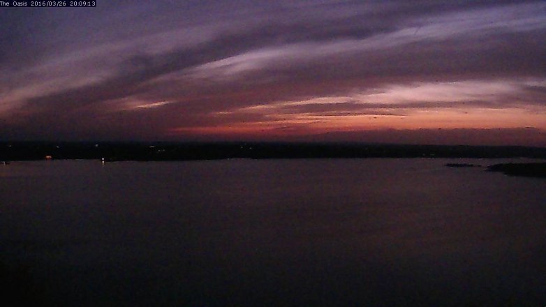 Lake Travis webcam, March 26, 2016 7:15 PM CT